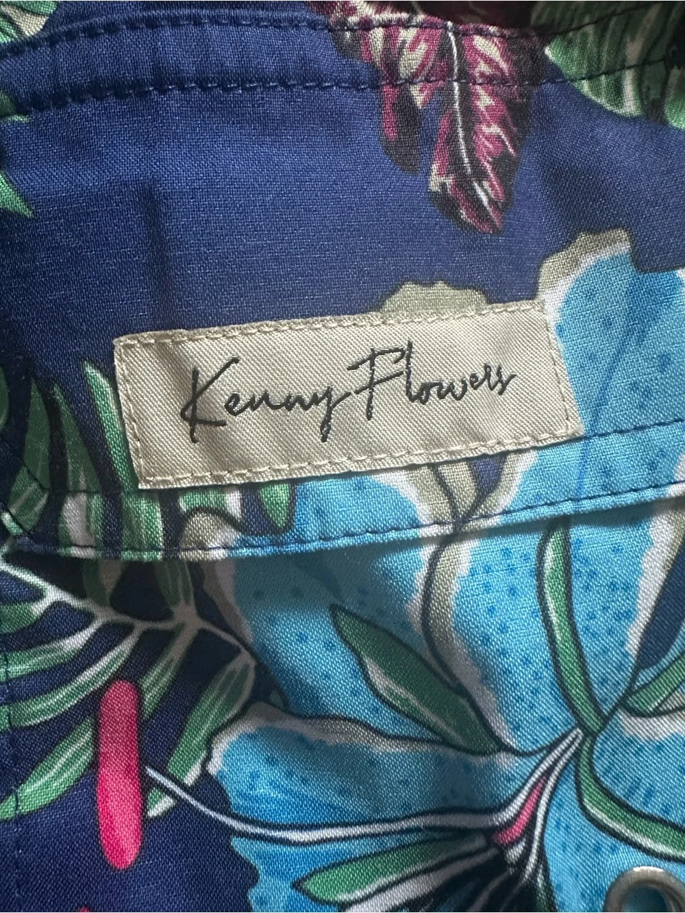 Kenny Flowers The Flower Hour Boys Swim Trunks UPF 50+ Size 7/8